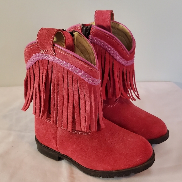 smoky mountain Shoes Smoky Mountain Girls Leather Pink Tassel